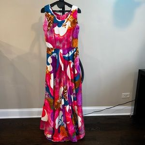 Krist San Francisco vintage bright wide leg multicolor jumpsuit